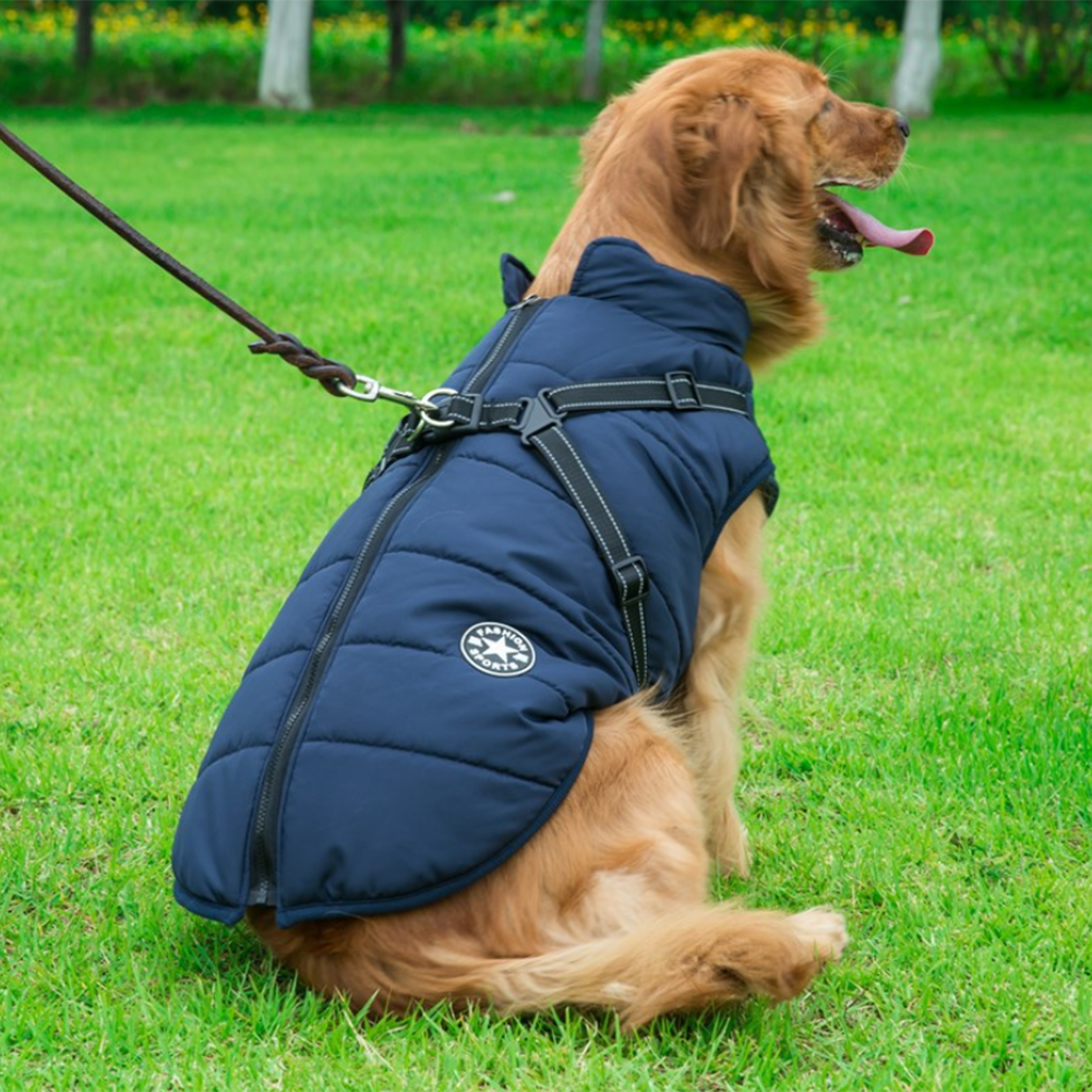 PawbibiTM - Waterproof Winter Jacket with Built-in Harness