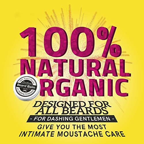 Natural Organic Beard Balm, The Best Beard Conditioner and Softer to Shape and Style of your Beard, For Dashing Gentlemen