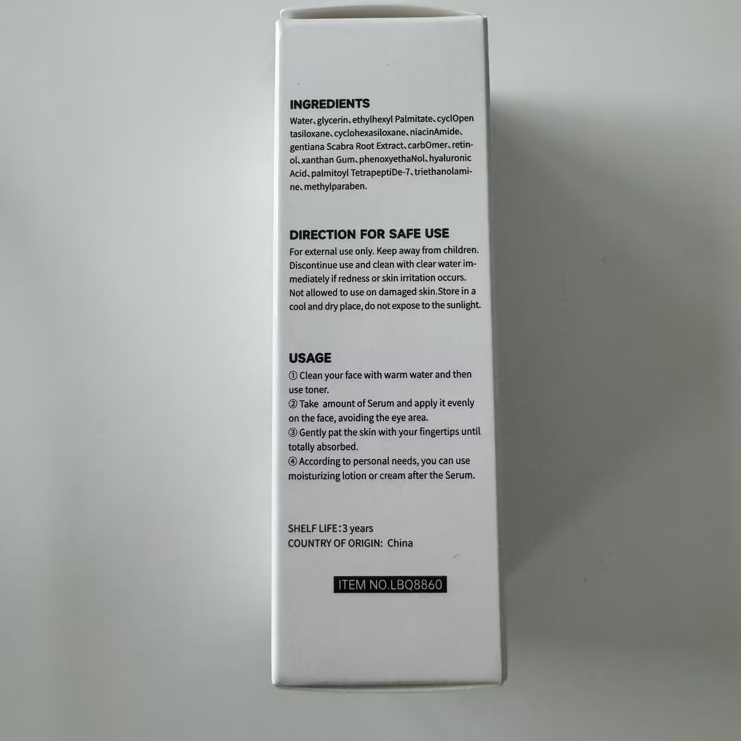 Retinol Serum for Face, Acne Treatment&Pore minimizer, Skin Radiance Treatment Facial Retinol Serum for Spot Removal&Scar Reduction, Tretinoin Alternative Serum for Smooth Skin&Daily Skincare Routine