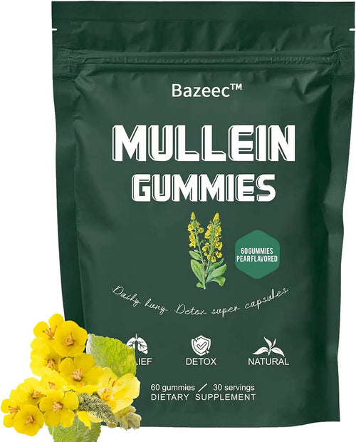 🔥Last Day Promotion 49% OFF🔥Mullein Gummies | Lung Health & Sinus Relief (30 Day Supply)