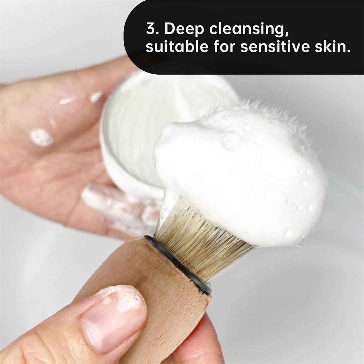 60g Shaving Soap Handmade Soap Mint Shaving Soap Deep Clean Beard Soap Keep Skion For Rich Shaving Foam