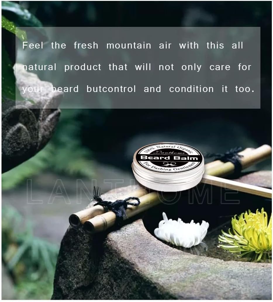 Natural Organic Beard Balm, The Best Beard Conditioner and Softer to Shape and Style of your Beard, For Dashing Gentlemen