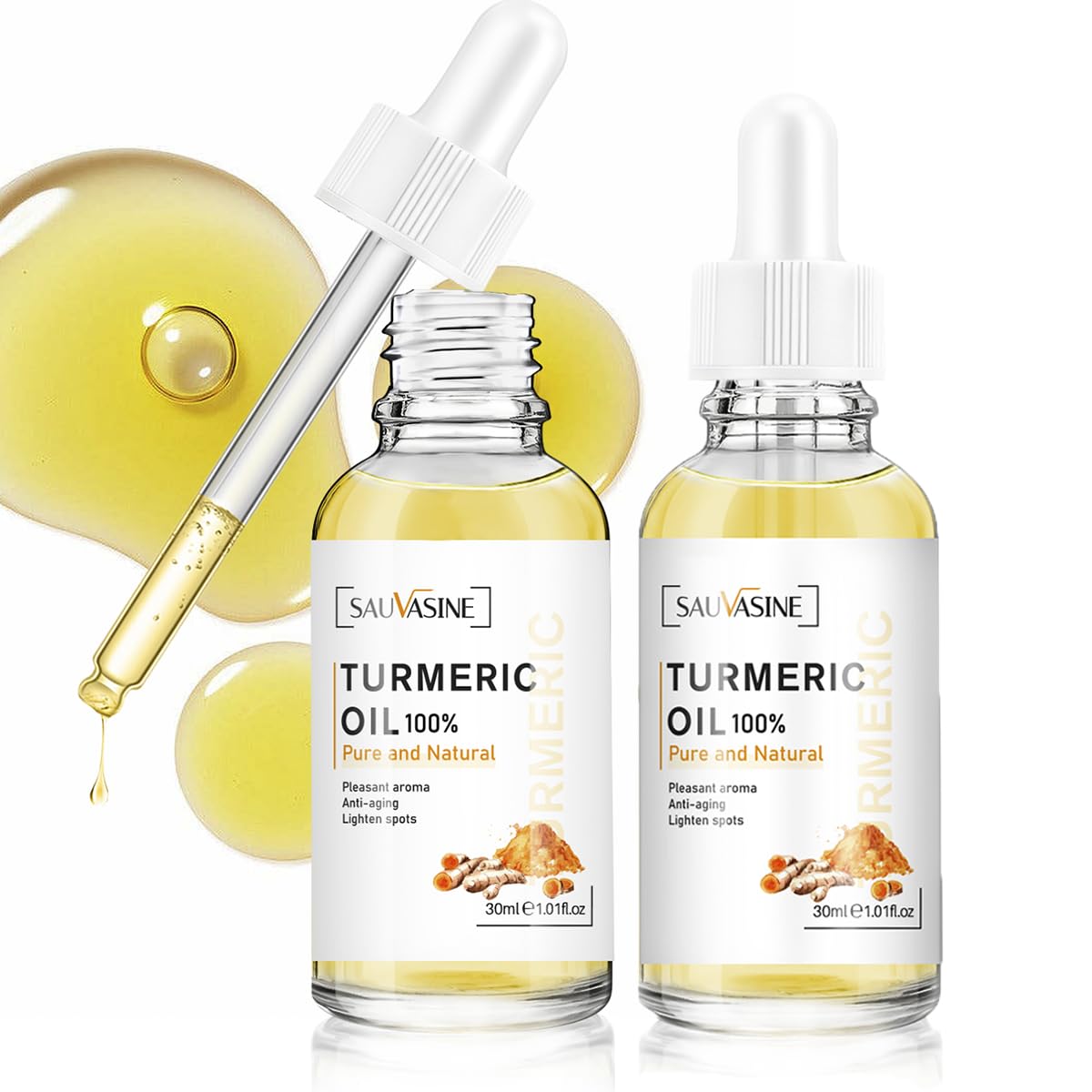 Lanthome Turmeric Oil for Dark Spot on Face, Turmeric Face Oil for Moisturizing, Rejuvenating,Soothing, Anti-Aging Repair Skin 30mL