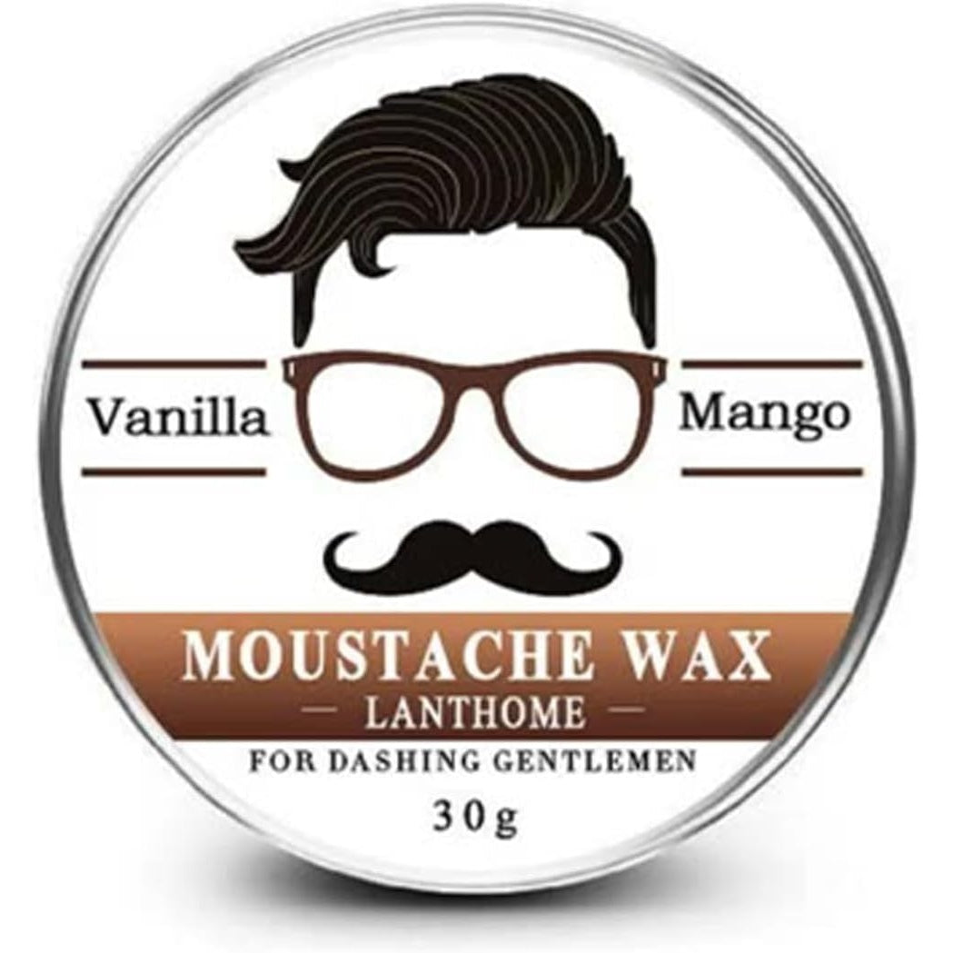 Beard and Mustache Wax 30g, Balm for Beard and Shaping Facial Hair with Coconut Oil Natural Conditioner Wax