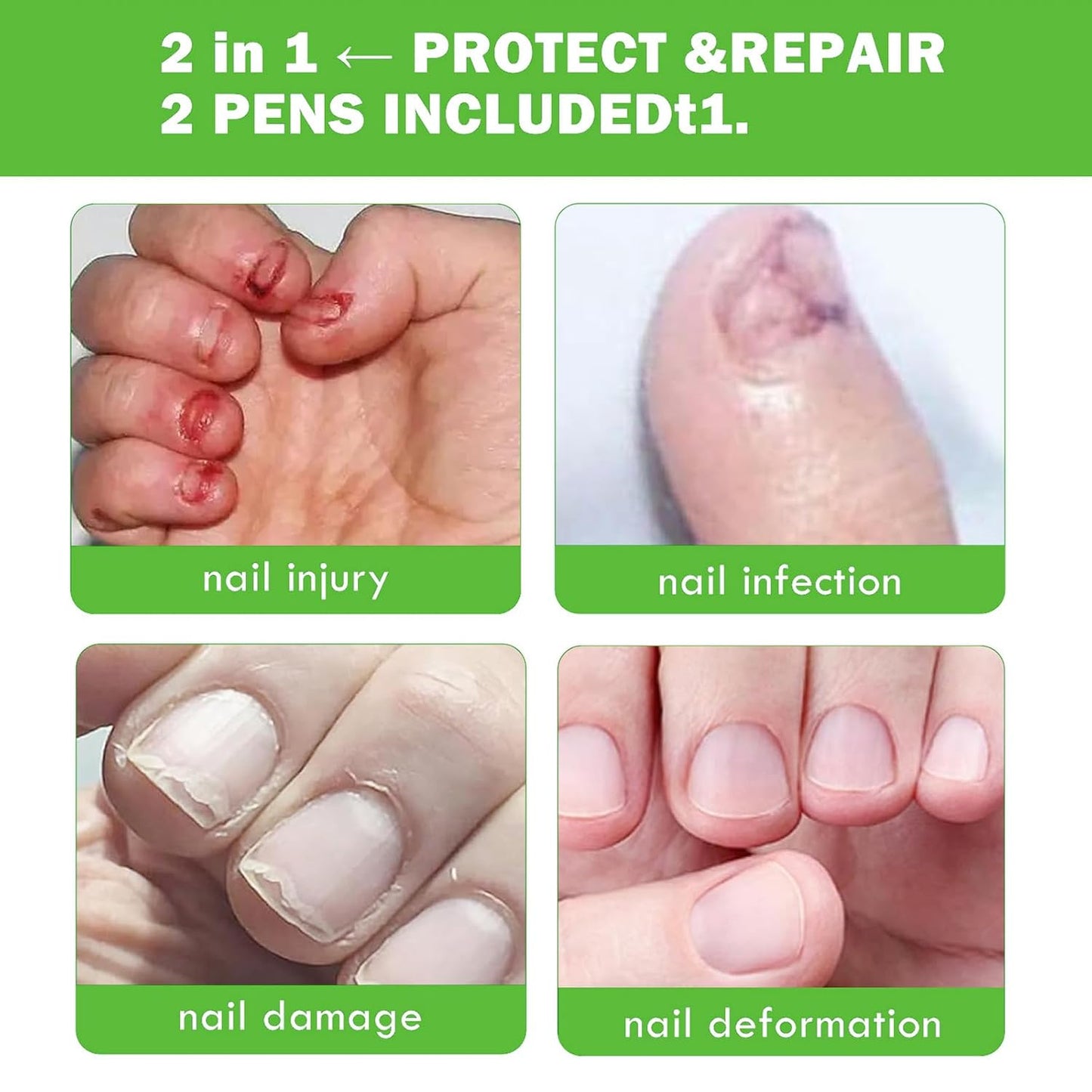 No Bite Nail Polish - Stop Biting, Easy Application - Bitter Taste, Natural Plant Extract