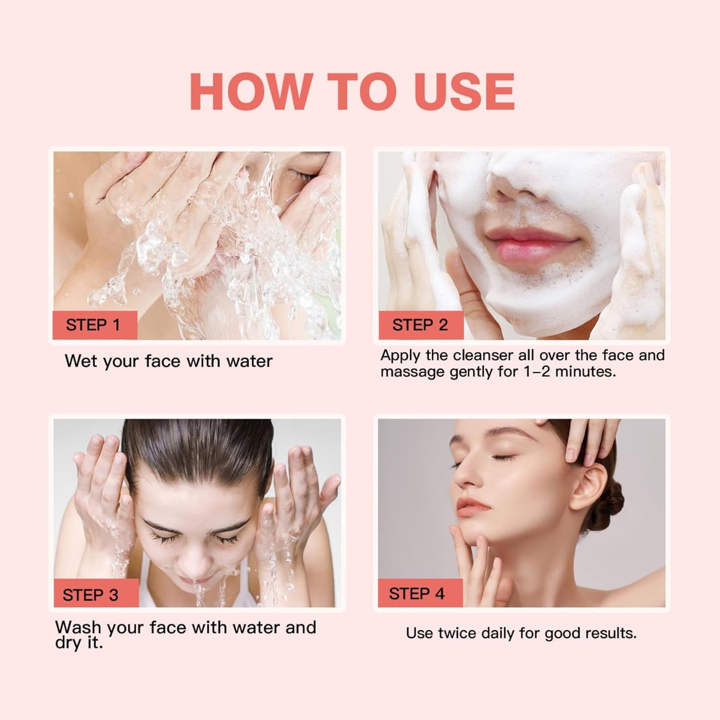 Glutathione Face Cleanser - Glutathione Face Wash With Aloe & Vitamin C, Hydrating Facial Cleanser Gentle Cleanse, Cleaning Pores, Moisturising Cleanser For Dry Skin, Acne Prone & Sensitive Skin