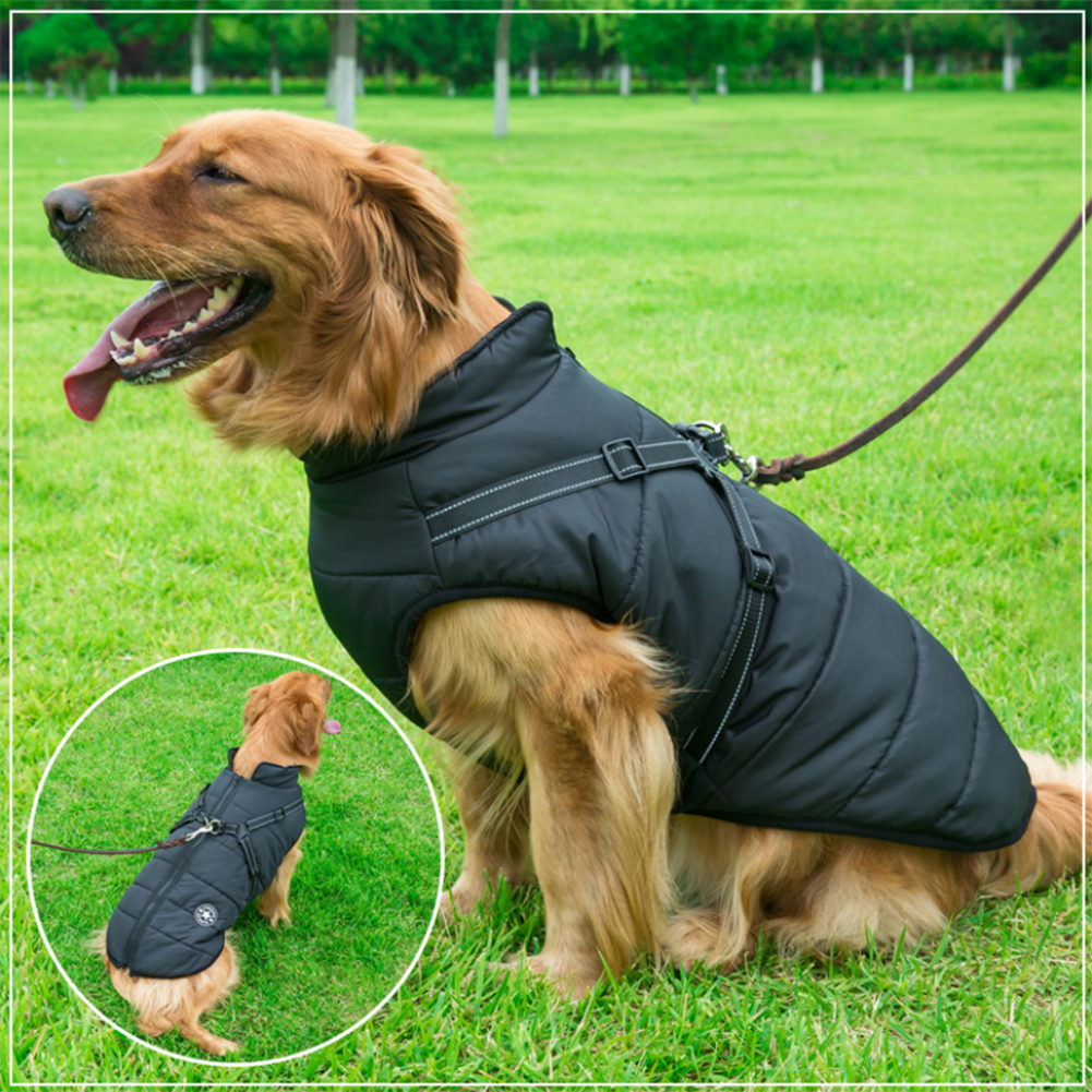 PawbibiTM - Waterproof Winter Jacket with Built-in Harness