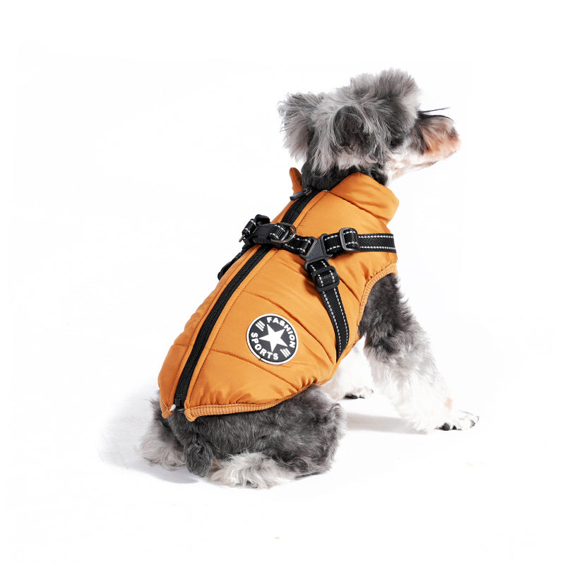 PawbibiTM - Waterproof Winter Jacket with Built-in Harness