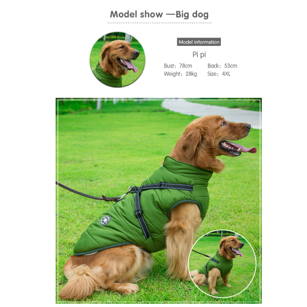 PawbibiTM - Waterproof Winter Jacket with Built-in Harness