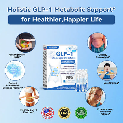 ❤️Honxi@ GLP-1Max Weight Loss Oral Solution — Easily manage weight, support cardiovascular health, lower blood sugar and blood lipids, improve sleep and breathing, and protect joint health🚀