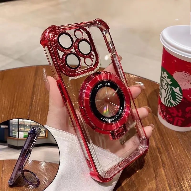 🔥Airbag Four Corners Anti-Drop Magnetic Bracket Case Cover for iPhone📱