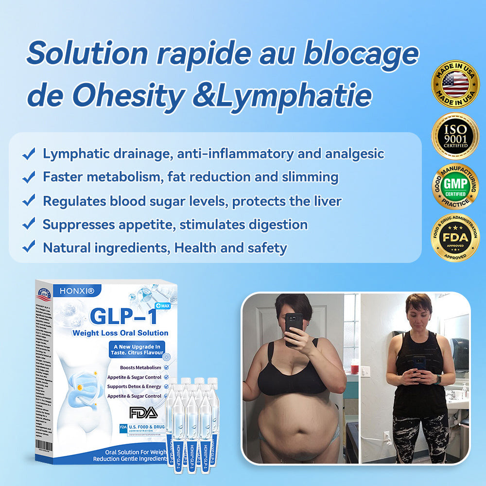 ❤️Honxi@ GLP-1Max Weight Loss Oral Solution — Easily manage weight, support cardiovascular health, lower blood sugar and blood lipids, improve sleep and breathing, and protect joint health🚀