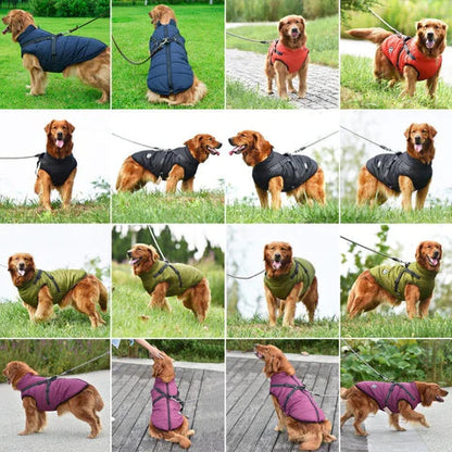 PawbibiTM - Waterproof Winter Jacket with Built-in Harness