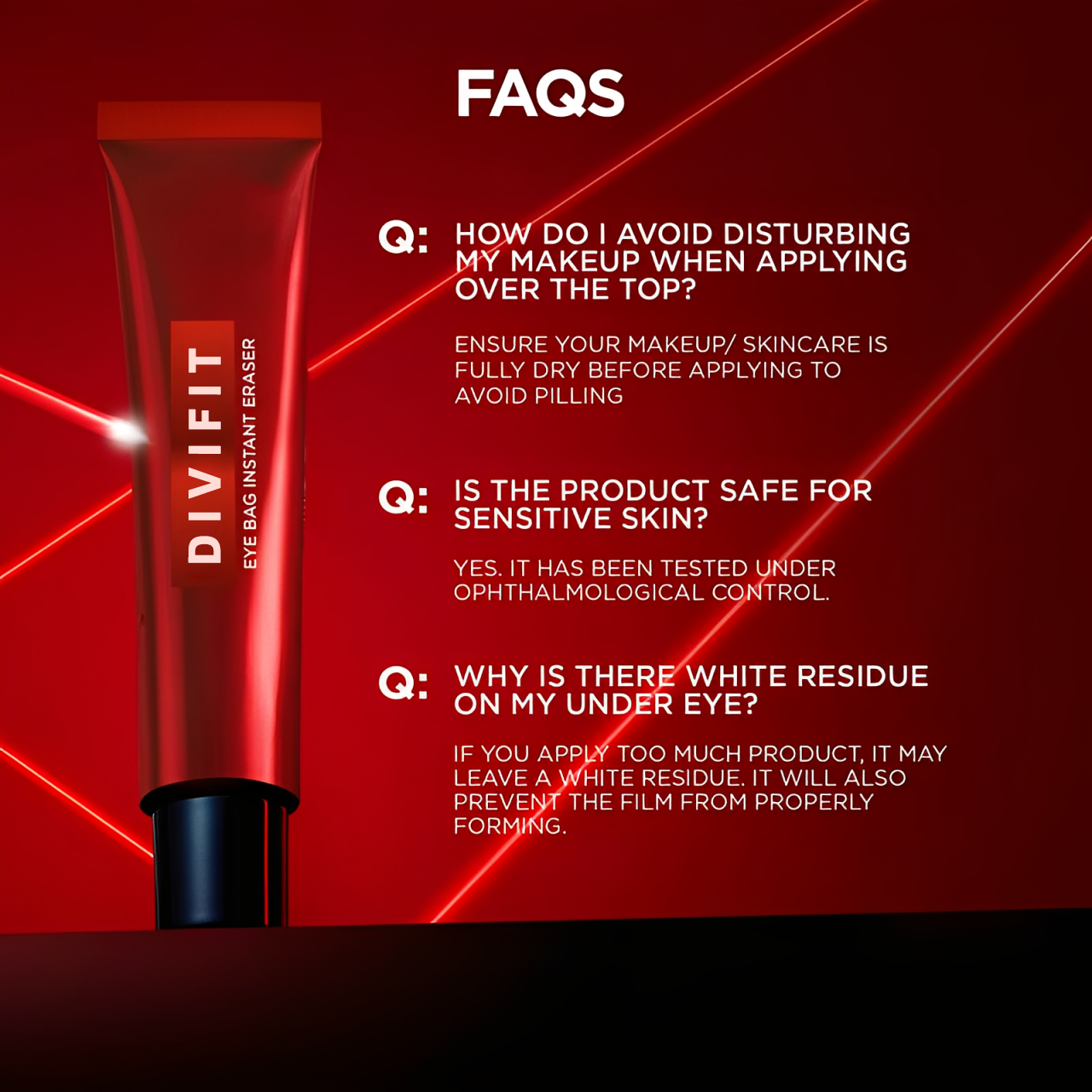 Eye Bag Quick Eraser, Tightens, Firms, & Blurs Wrinkles