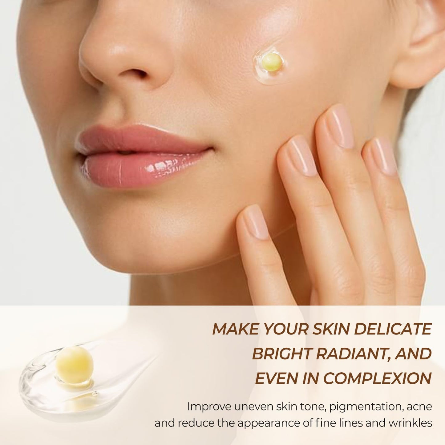 Deep Vitamin C Golden Capsule Hydrating Face Moisturizer, Antioxidant Protection, Lightweight Daily Skincare