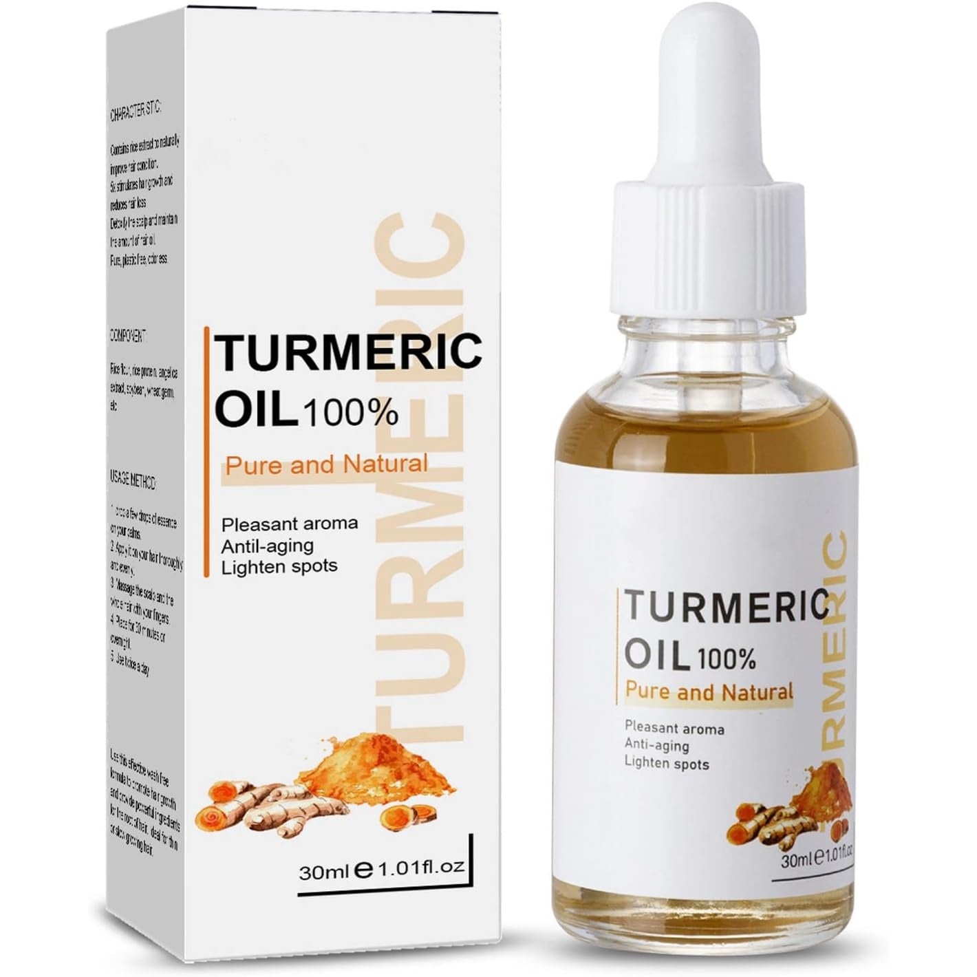 Turmeric Dark Spot Corrector Serum, Bright Skin Dark Spot Corrector Face Whitening Serum Turmeric Repair Face Serum Skin Care Reduce Fine Lines Moisturizing Anti-aging Repair Serum for Face Body