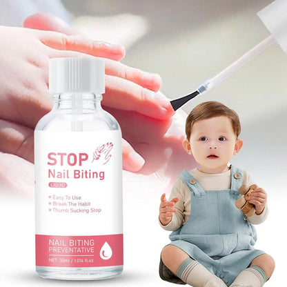 Anti Bite Nail | Transparent Hardening Care 30 ml Resistant, Long-Lasting Solution Hands Fingers Adult and Baby Thumb Sucking Stop