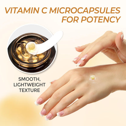 Deep Vitamin C Golden Capsule Hydrating Face Moisturizer, Antioxidant Protection, Lightweight Daily Skincare