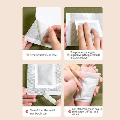 20pcs Foot Pads- Deep Cleansing Foot Patches - Rosemary, Bamboo Vinegar, Ginger Cleaning Pads fo Feet - Feet Care Patch