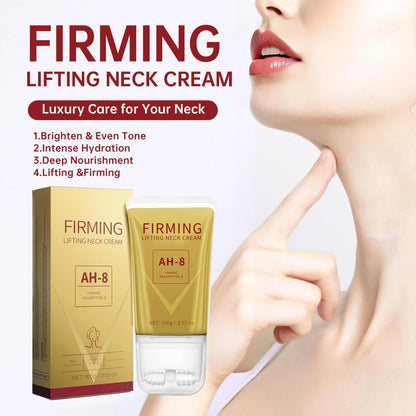 Mtmult AH-8 Firming Neck Cream - Neck Creams for Tightening and Firming - Anti-Aging Cream for Loose Skin with Roller Applicator - Effective for Neck & Body, Lifting Cream for Women & Men (2PC)