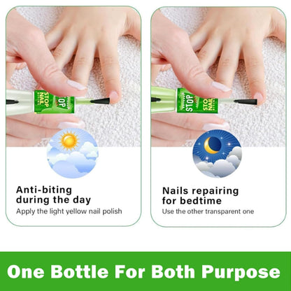 No Bite Nail Polish - Stop Biting, Easy Application - Bitter Taste, Natural Plant Extract