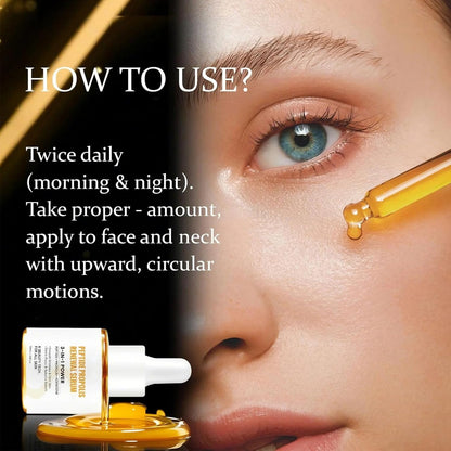 Peptide Propolis Renewal Serum, 2Pcs Peptide Propolis Serum for Face Anti Aging, Reduces Wrinkles & Fine Line, Boosts Skin Elasticity, Deep Moisturizing Nourishing for All Skin Types