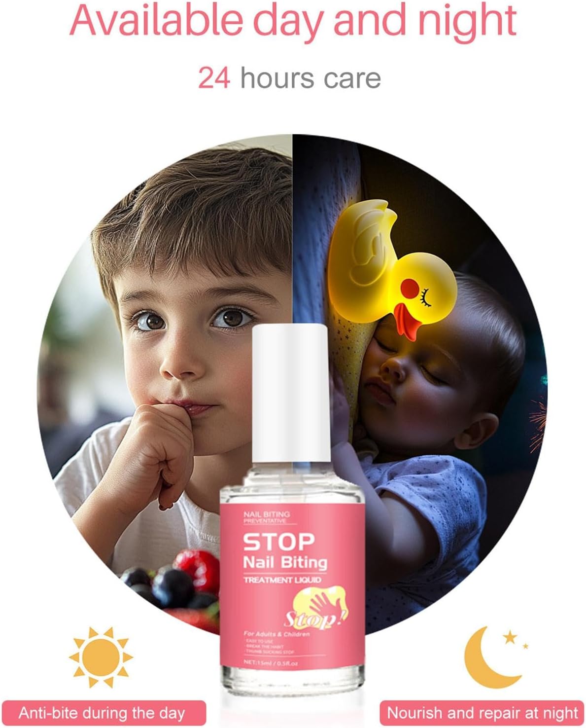 Nail Biting Prevention - Thumb Sucking Nail Polish Bitter Nail Polish | Finger Sucking Prevention, Stop Nail Biting, Kids Anti Nail Biting for Children