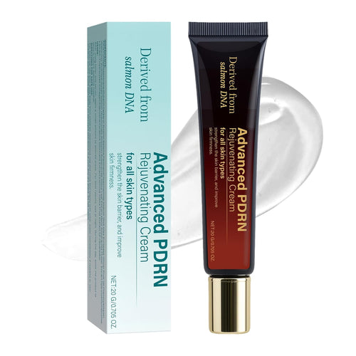 Advanced PDRN Rejuvenating Repair Cream, Panthenol Soothing Repair Moisturizing Cream, Hyaluronic Acid&Nicotinamide Brightening Essence, PDRN Salmon DNA Nourishing Formula for All Skin Types, 0.7 oz