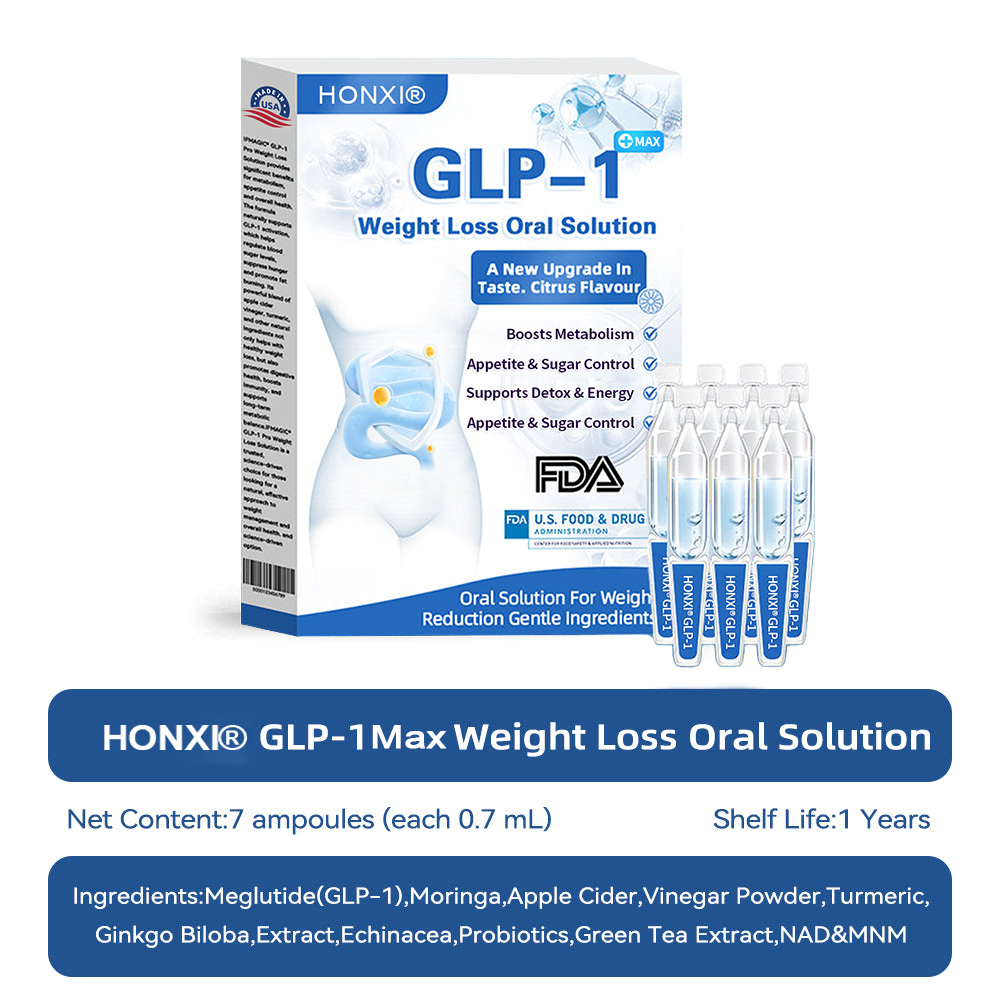 ❤️Honxi@ GLP-1Max Weight Loss Oral Solution — Easily manage weight, support cardiovascular health, lower blood sugar and blood lipids, improve sleep and breathing, and protect joint health🚀