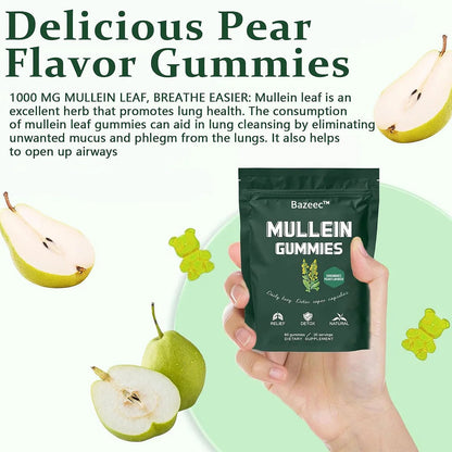 🔥Last Day Promotion 49% OFF🔥Mullein Gummies | Lung Health & Sinus Relief (30 Day Supply)