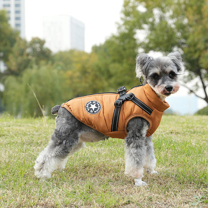 PawbibiTM - Waterproof Winter Jacket with Built-in Harness