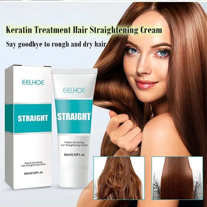 ✨Last Day Save 61%✨ Silk & Keratin Hair Straightening Cream