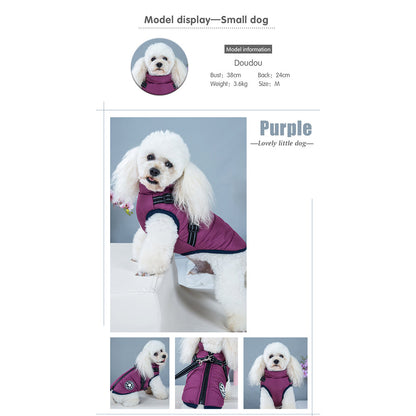 PawbibiTM - Waterproof Winter Jacket with Built-in Harness